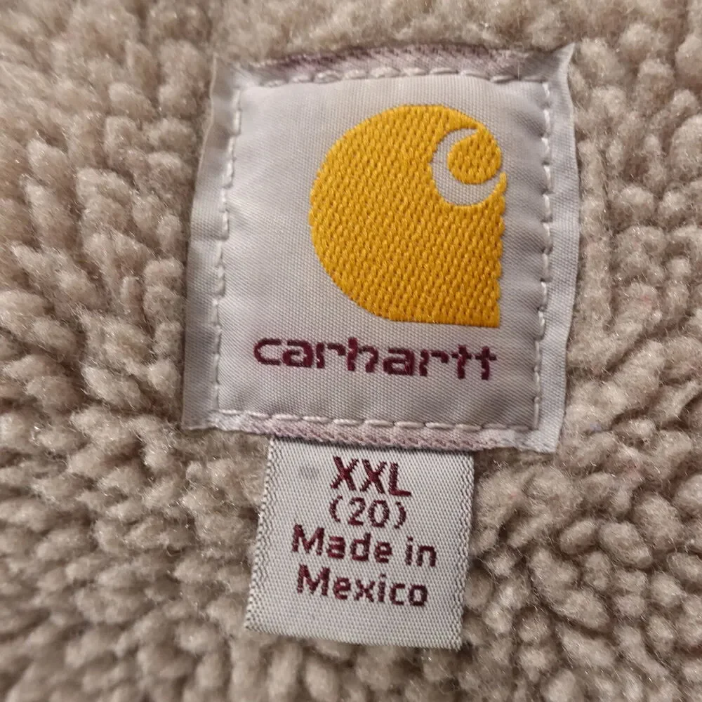 CARHARTT SIERRA JACKET SHERPA LINED HOODED RED WOMENS 2XL (20) WJ141 624 RED‎